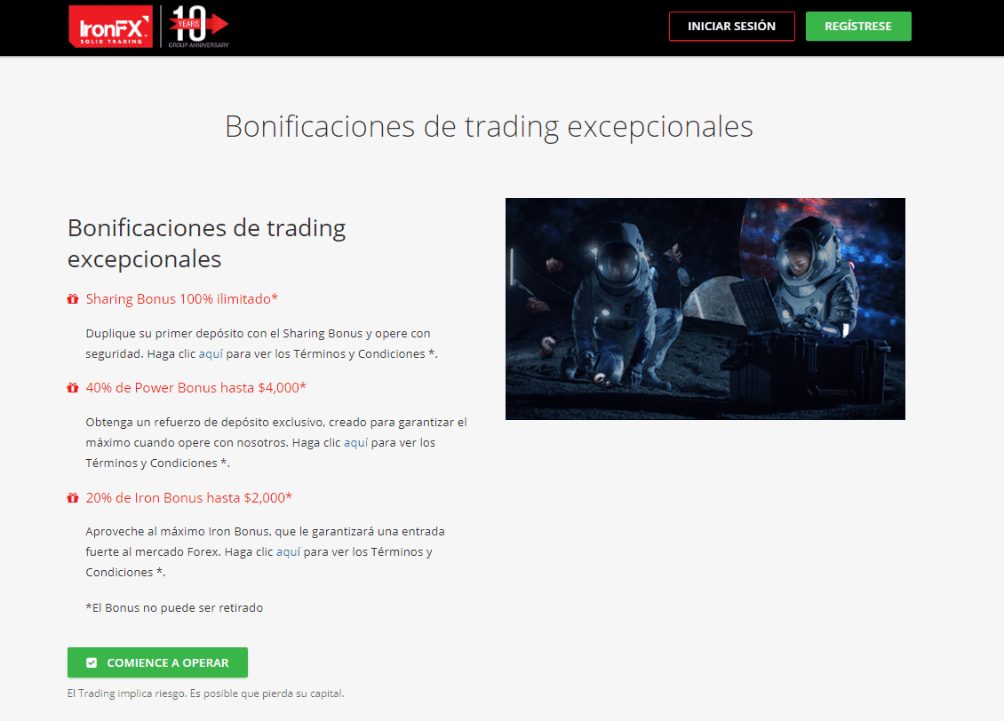 Bonificaciones - IronFX Bonificaciones - IronFX